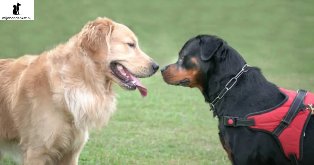 Illustratie van voedingsstoffen voor een gezonde Golden Retriever kruising.