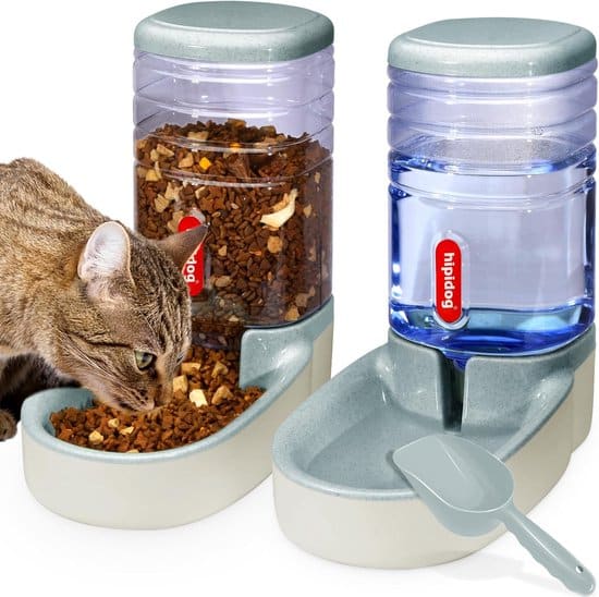 Automatic Feeder Dispenser for Small and Medium Pets – 3.8L – Grijs